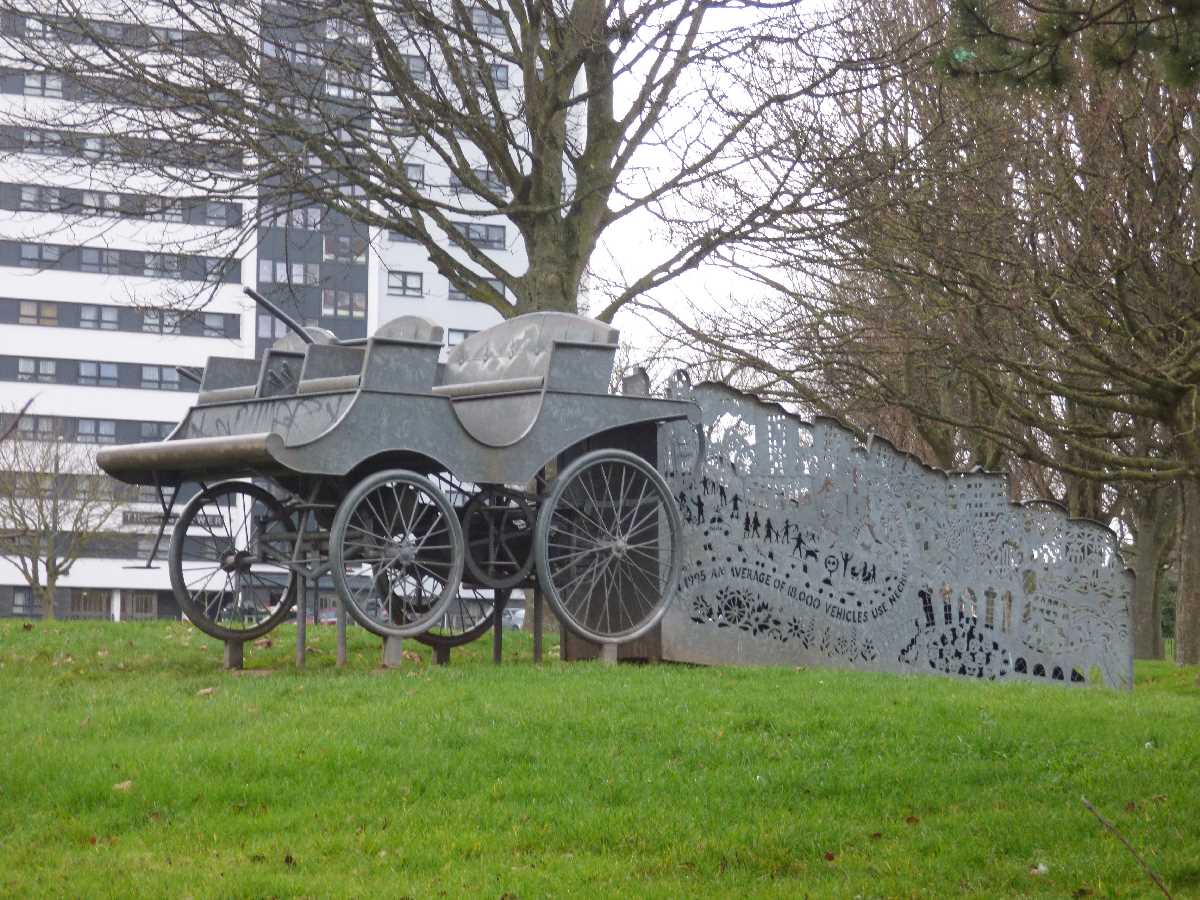 Lanchester Car Monument at Bloomsbury Park